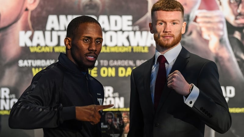 James Tennyson (r) and Tevin Farmer go toe to toe on Saturday