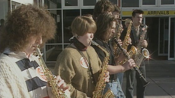 Jazz band at Cork Airport (1993)