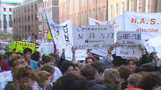 Army Wives Protest March