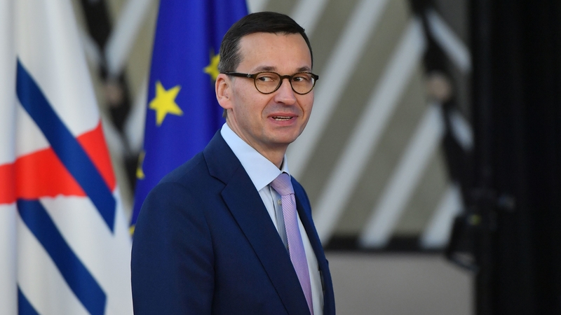 Prime Minister of Poland, Mateusz Morawiecki, at the European Council in Brussels