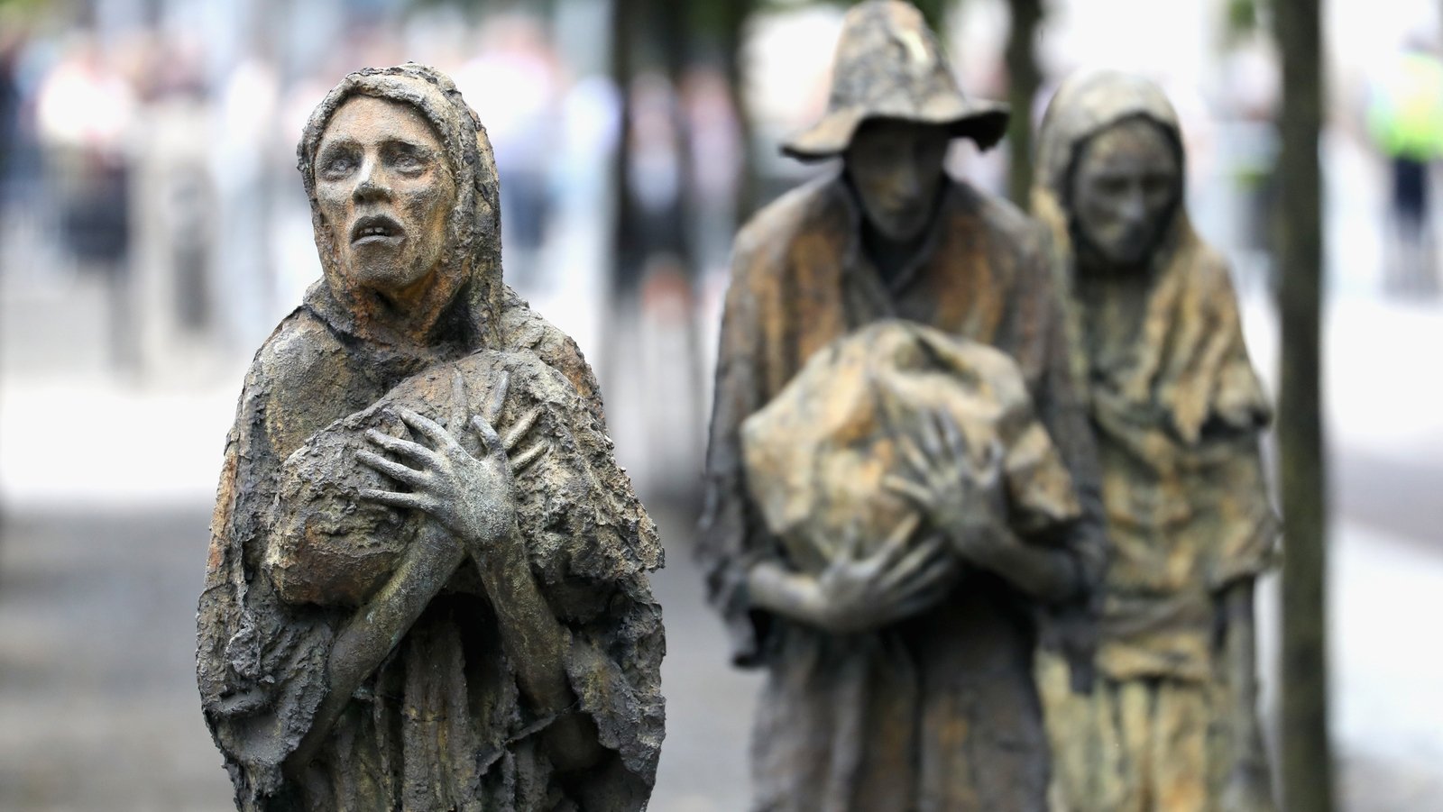 The Famine Memorial, North Dock, Dublin.