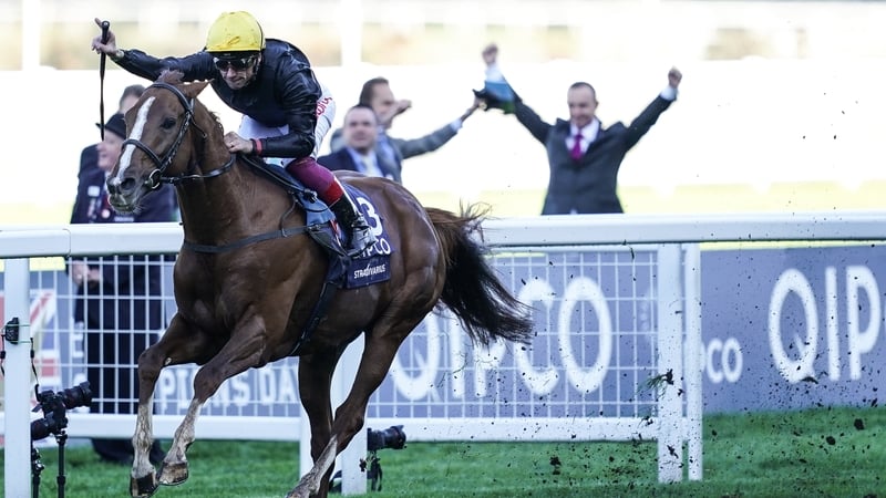 Frankie Dettori was victorious on Stradivarius for a fourth time this year