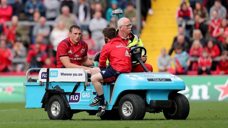 Tommy O'Donnell is believed to have suffered a broken leg in Munster's win over Gloucester