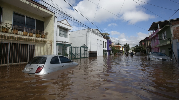Storms ahead of Hurricane Willa have caused flooding already in some areas, such as Morelia, in Mexico