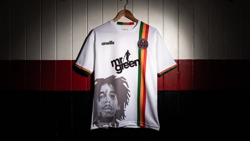 The original jersey that has had to be redesigned