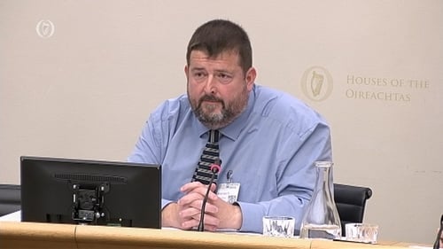 HSE Chief Financial Officer Stephen Mulvany at the Oireachtas Health Committee