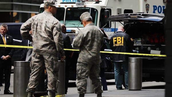 The offices of CNN were evacuated in New York