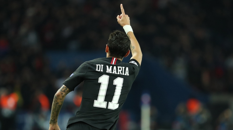 PSG's match winner celebrates