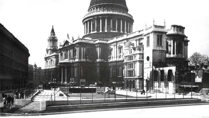 St. Paul's Cathedral in London in 1951. Photo: National Archives/ SSPL/Getty Images