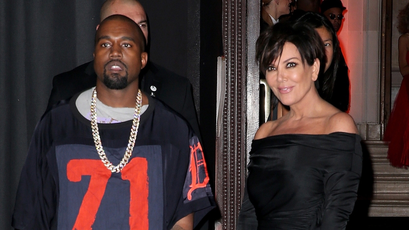 Kanye West pictured with ex-mother-in-law Kris Jenner