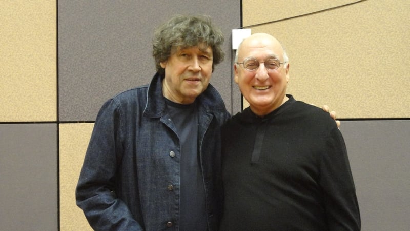 Stephen Rea with James's Story author David Zane Mairowitz