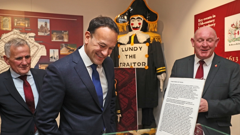 Leo Varadkar visited the Apprentice Boys of Derry museum