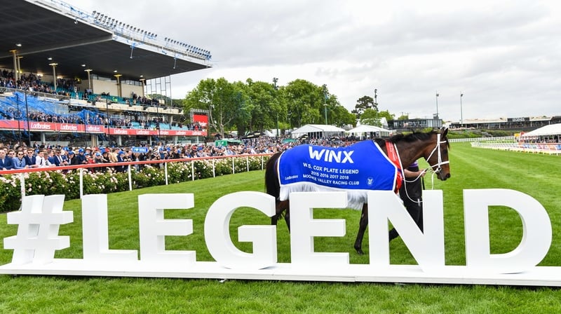 Winx' unbeaten run went to 29 races