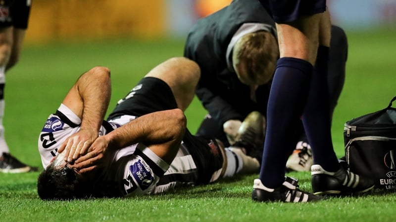 Patrick Hoban after picking up the injury