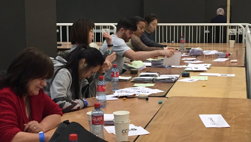 Dublin North West staff sorting through blasphemy ballots this afternoon