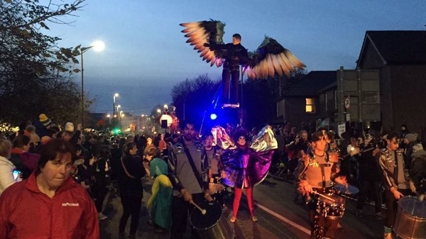 People have lined the streets for the parade