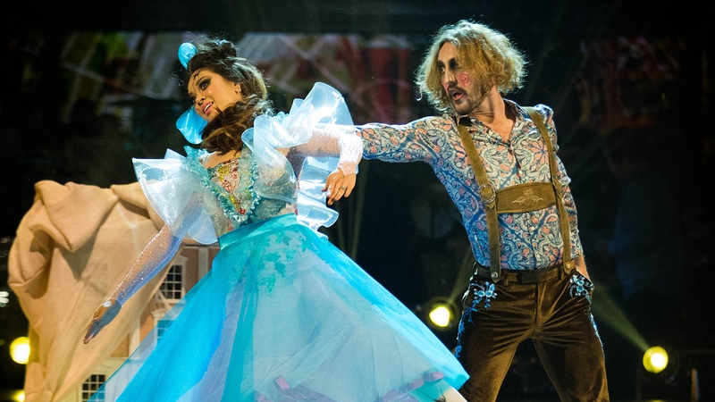 Seann Walsh and Katya Jones on Saturday night's show