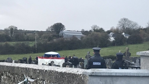 Family members of mother-of-two Marie Tierney gathered at Conahy Graveyard for the reinterring