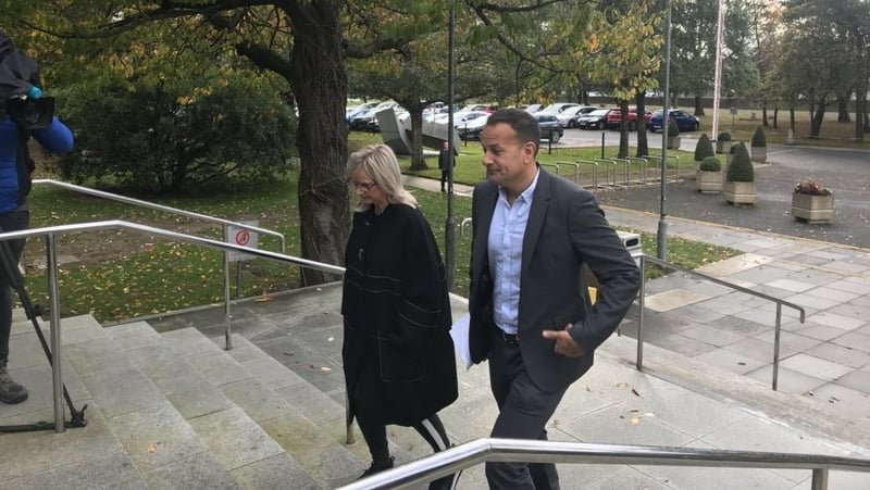Leo Varadkar arriving at RTÉ ahead of today's interview