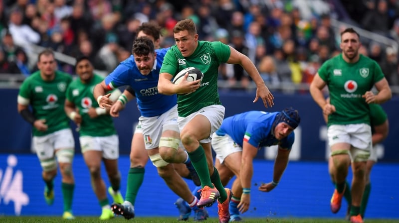 Jordan Larmour starts for Ireland against Scotland
