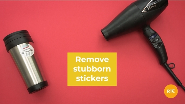 Remove stubborn stickers with this easy hack.