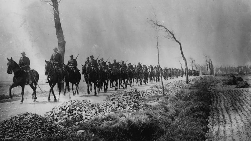A Belgian convoy on their way to the front near Ypres
