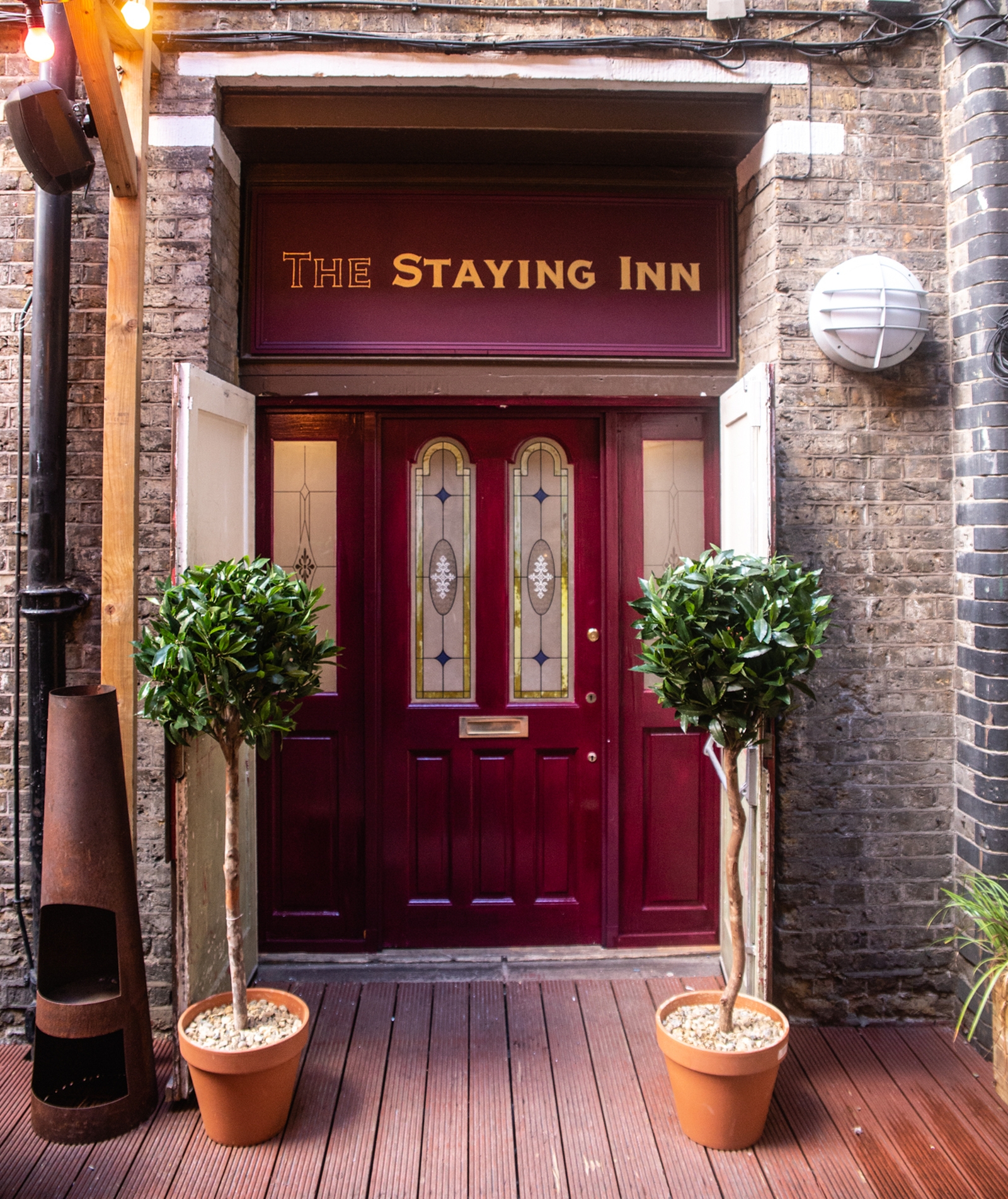 A-door-able! The entrance to The Staying Inn