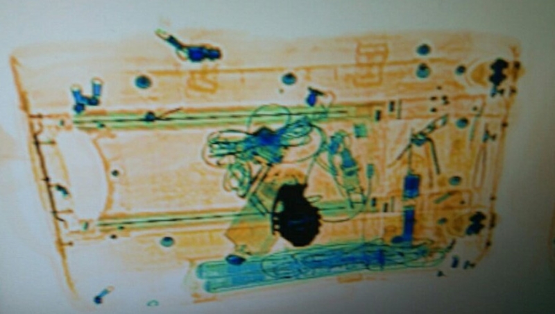 Police tweeted an image of the scan (Pic: @mossos)