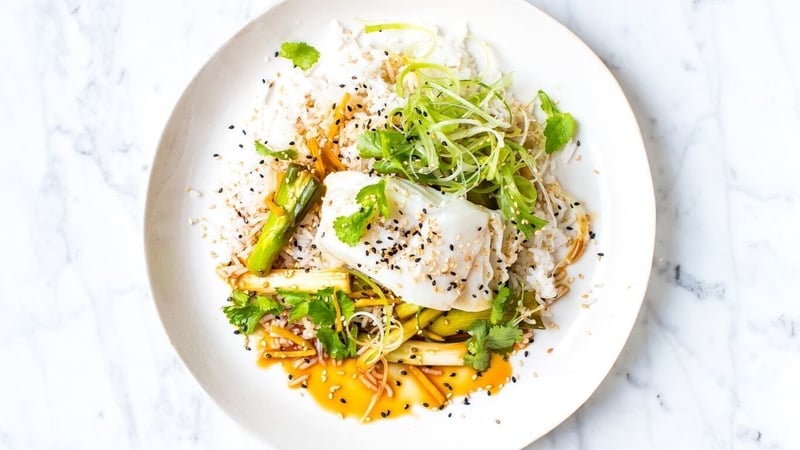 Donal's Soy & Ginger Fish with Rice