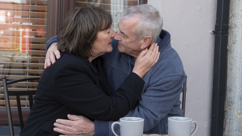 John Joe and O'Shea kiss