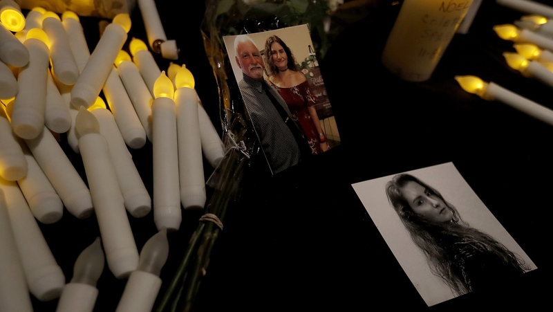 More than 2,000 mourners came together at the Thousand Oaks Civic Arts Plaza