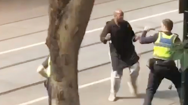 The man who attacked police was shot and died later in hospital