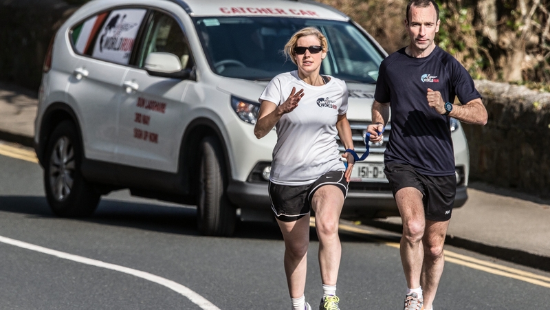 Kane and her guide runner John O'Regan