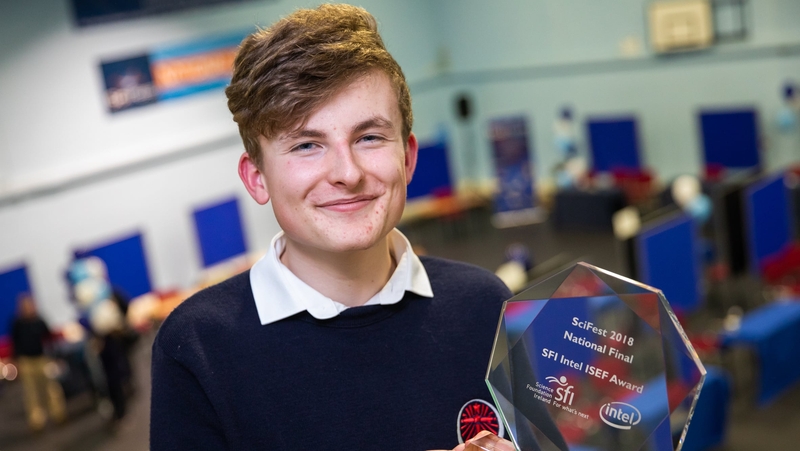 Adam Kelly will represent Ireland at an international Science and Engineering Fair in the US next year