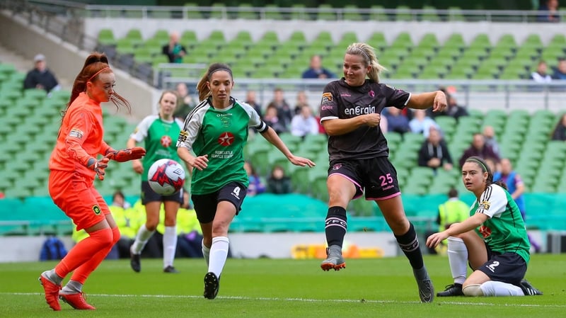 Katrina Parrock scored the winning goal in the FAI Cup final