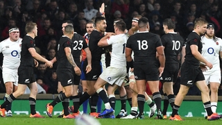 It is a fiercely contested Test match in Twickenham