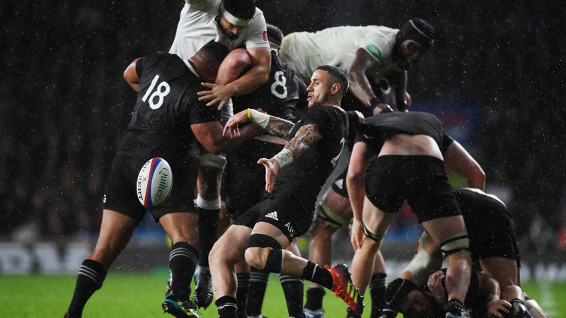 Action from the game in Twickenham