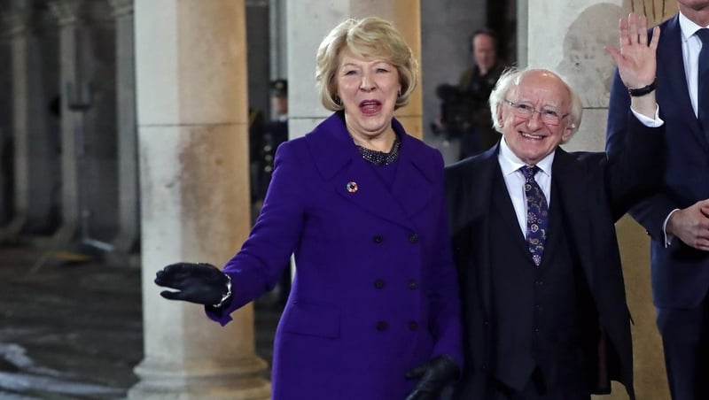 During his inaugural speech, President Higgins thanked those from different political parties and communities who supported his campaign