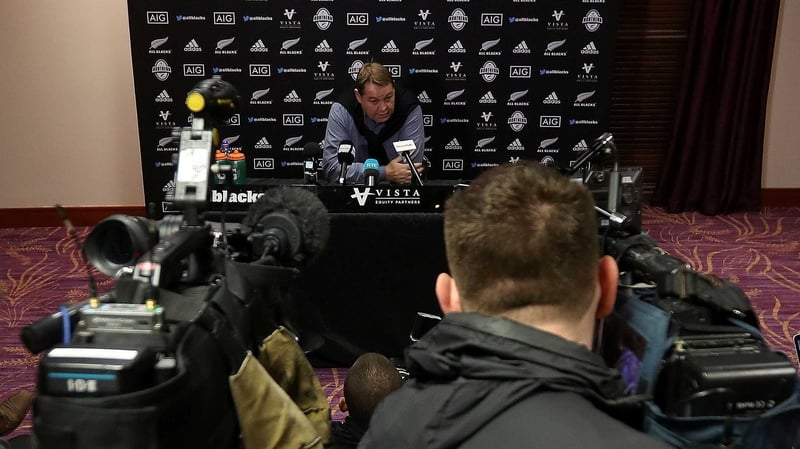 Steve Hansen and the All Blacks landed in Dublin on Sunday evening