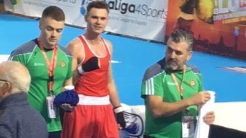 Michael Nevin is one win away from a medal in Spain (photo courtesy of iaba.ie)