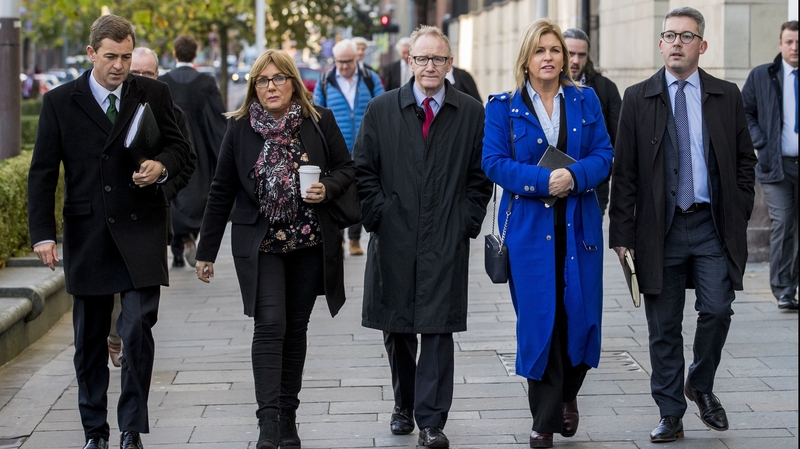 Senators (from left) Mark Daly, Frances Black, Frank Feighan, Rose Conway-Walsh, and Niall Ó Donnghaile