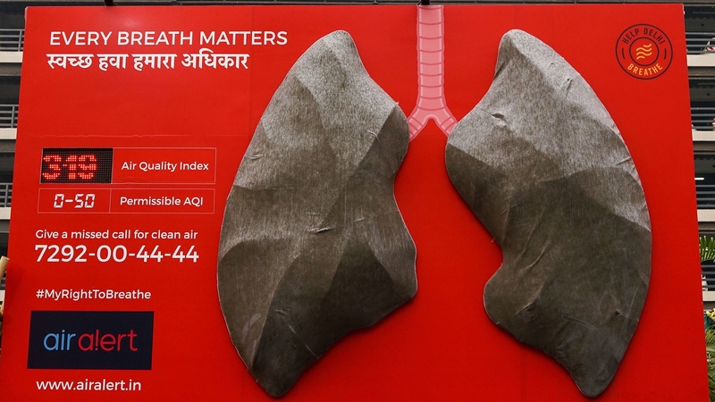 The 'lungs' were fitted with high-powered particle-trapping filters to mimic the way a human body functions