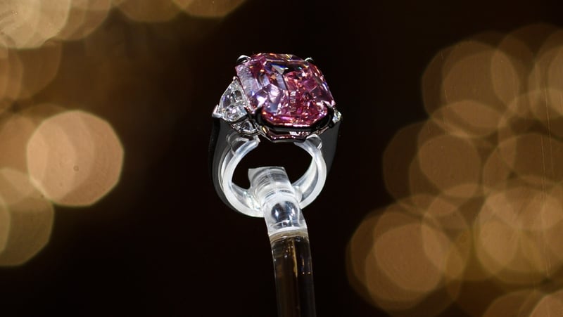 The Pink Legacy, a 18.96-carat 'fancy vivid' pink diamond, was once owned by the Oppenheimer family