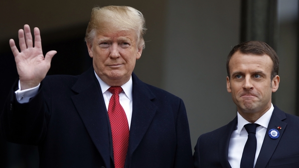 Emmanuel Macron apparently drew Donald Trump's ire by rejecting nationalism during a WWI ceremony
