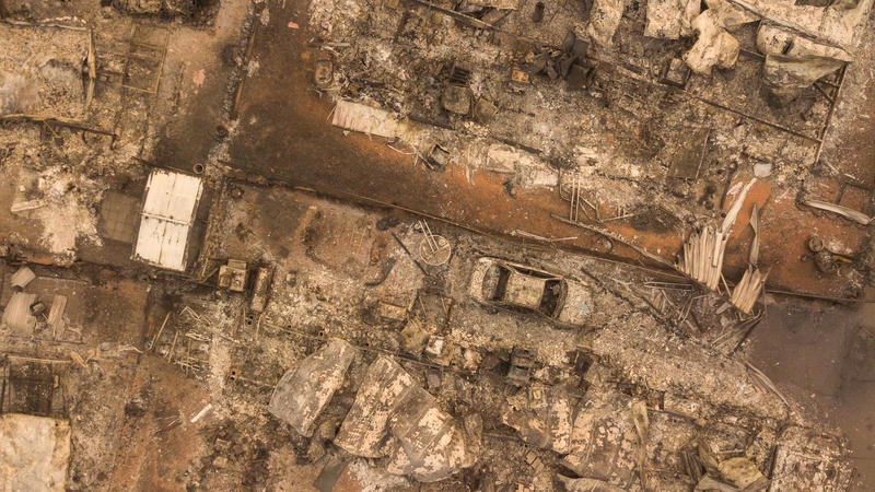 Scenes of destruction in California. The town of Paradise has been devastated