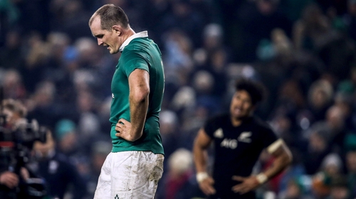 Devin Toner reacts to the 2016 defeat to the All Blacks in Dublin