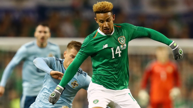Callum Robinson in action against Northern Ireland at the Aviva Stadium