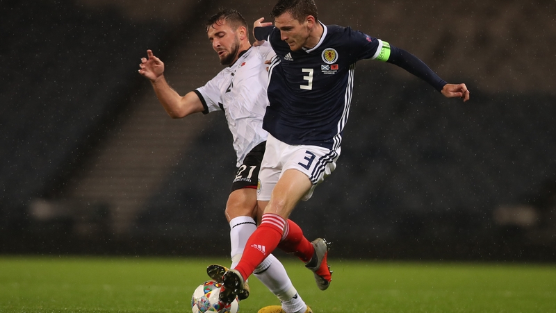 Andrew Robertson captained Scotland to a big win