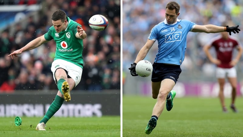 Sexton and Rock in kicking action