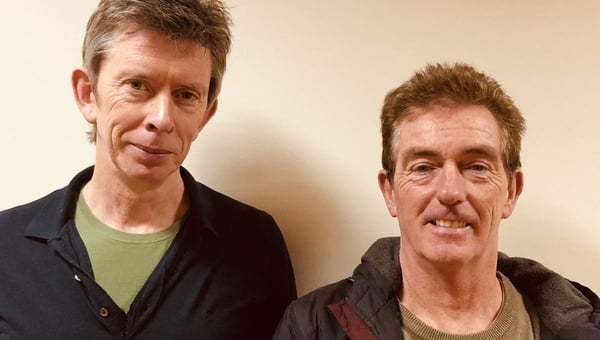 Mystery Train host John Kelly with his guest, Paul Cleary of The Blades